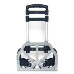 Portable Folding Collapsible Aluminum Cart Dolly Push Truck Trolley Black - Image 11
