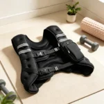 12 lbs Weighted Vest for Men & Women, Adjustable Fitness Vest with Reflective Stripes for Running & Strength Training(Only load-bearing vest)