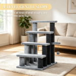 Cat Tree Tower with Cat Stair Steps, Scratching Post and Hanging Play Ball, for High Bed, Sofa, Indoor and Outdoor - Image 6
