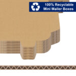 50pcs 8.7 "x 4.3" x 1 "(22x11x2.5cm) thickness 1.8mm aircraft box corrugated cardboard box kraft paper color - Image 4