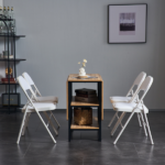 Same Code 71155989 6pcs Elegant Foldable Iron & PVC Chairs for Convention & Exhibition White - Image 48
