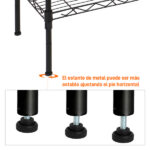 Changeable Assembly Floor Standing Carbon Steel Storage Rack Black - Image 18