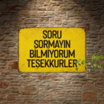 CIFbuy Vintage Yellow 2D Flat Metal Sign 8x12 Inch Rustic Wall Plaque With Humorous Turkish Quote Durable Iron Art Decor Easy To Hang TikTok, TikTok, ng Self-pickup Logiopics - Image 5