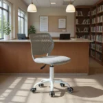 Modern Swivel Office Lobby Reception Chair for Professional Waiting Room, Pebble gray (Shipment from Walmart) - Image 6