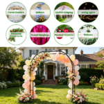 Freestanding Metal Trellis Arch Multi-Size Adjustable Modular Pipe Design, Black Iron Frame Segmented Assembly for Garden Climber Patio Wedding Decoration - Image 5