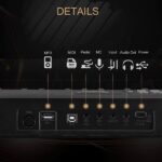 Do not sale on Amazon GPP-106 88 Key Folding Piano Semi-Weighted Standard Keyboards Digital Piano with MIDI Bluetooth, Handbag Headphone for Piano Lover Black color - Image 2