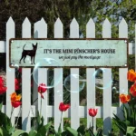 CIFbuy Miniature Pinscher House Aluminum Sign UV Printed Vintage Plaque For Home Garage Cafe Bar Restaurant Decor (TikTok, temu pick-up service) - Image 5