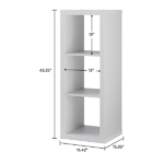 3 Cube Storage Organizer, White Texture (Shipment from Walmart) - Image 3