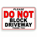 CIFbuy Metal Beach Home Driveway Sign Rust Proof Corrosion Resistant All Weather No Parking (TikTok, temu pick-up service) - Image 19