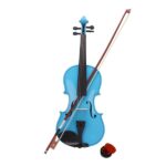 4/4 Acoustic Violin Case Bow Rosin Sky Blue - Image 3