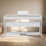 Do Not Sell on Amazon Glarry GDP-104 88 Keys Full Weighted Keyboards Digital Piano with Furniture Stand, Power Adapter, Triple Pedals, Headphone, for All Experience Levels White - Image 45
