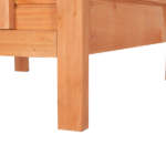 20-inch removable roof, waterproof, green asphalt roof, cedar wood, wooden chicken and rabbit cage - Image 5