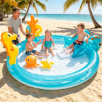 Kids Inflatable Marine Life Spray Pool with Slide & Ring‑Toss Game, PVC Outdoor Water Play Center for Backyard Lawn, Suitable for Ages 2‑6 - Image 8