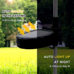 Warm white 6-pack 120 LED 8-mode solar fireworks light, outdoor garden waterproof fireworks light, used for sidewalk, backyard lawn landscape, vibrant tree decoration stick string lights - Image 2