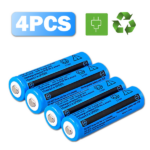 4 PCS 18650 Rechargeable Batteries + 1PCS DoubleCharger Set For FlashlightsHeadlamp (US Logistics For USPS/DHL/Fedex/UPS. No designated logistics accepted TK/TMEU only For self-pickup - Image 2