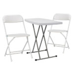 Replace 59374361 76*50*70.5cm Liftable Garden Plastic Table White - Image 9
