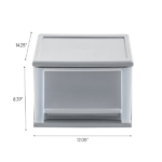 17 Qt Medium Plastic Drawers, Under Bed Storage Bins, Stackable, Modular 3Pk - Image 2