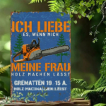 CIFbuy Retro German Chainsaw Tin Sign 8x12 Inch, Vintage" Industrial Metal Wall Decor, Handcrafted Art Plaque For Home Bar Garage Inch, VinikTok, Inch, VinikTok, t Self-pickup Logiopics - Image 4