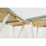 Modern Solid Wood Folding Tray Tables, Set of 2, Seaside (Shipment from Walmart) - Image 5