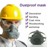 Reusable Half Face Cover Respirator Dust Mask for Woodworking Painting Welding(US Logistics only For USPS.TK/TMEU only For self-pickup) - Image 6