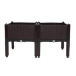 2Pcs Free Splicing Injection Planting Box Brown - Image 36