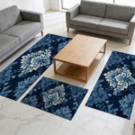 Three-piece kitchen rug set, non-slip and washable, abstract pattern kitchen hallway rug, soft and comfortable, suitable for sinks, floors, entrances, hallways and bathrooms. - Image 11