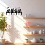 CIFbuy Creepy Black Cats Wall - Mounted Key Holder with 7 Hooks and Adorable Halloween Cat Designs - Ideal Spooky Home Decor.Utility Hooks-CIF BUY(TikTok/temu self-pickup orders) - Image 17