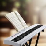GPP-106 88 Key Folding Piano Semi-Weighted Standard Keyboards Digital Piano with MIDI Bluetooth, Handbag Headphone for Piano Lover White color - Image 6