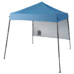 1.8*1.8m Beveled Oxford Cloth Black Plastic Sprayed Iron Pipe With One Side Cloth Backpack Storage Bag Folding Shed Sky Blue - Image 5