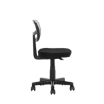 Armless Height-Adjustable Low-Back Task Chair with Plush Padded Seat, White Mesh (Shipment from Walmart) - Image 3