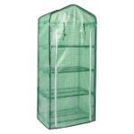 69x49x160cm Black Iron Pipe Pointed Mini Flower Stand With 4 Layers Of Grid, With Zipper Rolling Door, PE Cloth Green House SAME AS99351374 - Image 22