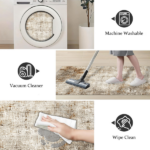 Three-piece kitchen rug set, non-slip and washable, abstract pattern kitchen hallway rug, soft and comfortable, suitable for sinks, floors, entrances, hallways and bathrooms. - Image 3