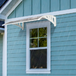 Same Code 28466374 HT-100 x 80 Household Application Door & Window Rain Cover Eaves Brown Board & White Holder - Image 23