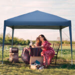 3 x 3m Two Doors & Two Windows Practical Waterproof Right-Angle Folding Tent Blue - Image 42