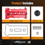 Upgrade Aluminum Valve Cover w/ Gasket & Bolts Fit for Mazda 3 2.0L 2.3L 2006-2009 - Image 6