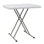 Replace 59374361 76*50*70.5cm Liftable Garden Plastic Table White - Image 39