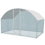 10 x 10 ft Large Metal Chicken Coop, Walk-in Poultry Cage Chicken Hen Run House with Waterproof Cover, Rabbits Cats Dogs Farm Pen for Outdoor Backyard Farm Garden SAME AS09877689 - Image 15