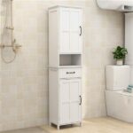 Double Door Narrow Height Slim Floor Standing Cabinet - Image 2