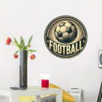 CIFbuy Vintage Soccer Ball Metal Wall Art 8x8 Inch, "" Soccer Ball, Metal Wall Art 8x8 Inch Round Iron Sign TikTok, TikTok, temu emu Self-pickup LogiSiics - Image 4