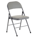 Same Code 31709558 6pcs Elegant Foldable Iron & PVC Chairs for Convention & Exhibition Gray - Image 15