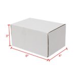 50 Corrugated Paper Boxes 6x4x3" 15.2*10*7.6cm White Outside and Yellow Inside - Image 17
