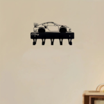 CIFbuy1-Piece Dazzling Racing Car Metal Key Holder: Artistic Wall-Mounted Hook with Ornamental Design | Key Chain Accessory & Decorative Sculpture.Key Hooks(TikTok/temu self-pickup orders) - Image 3