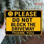 CIFbuy 2D Flat Printed Rectangular Aluminum Sign Keep Driveway Clear Theme Decorative Plaque for Home Entrance Parking Garage Mall Shop Lounge Farm 8x12 Inches (TikTok, temu pick-up service) - Image 7