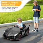 Lamborghini Poison Small Dual Drive 12V 4.5AH with 2.4G Remote Control Sports Car Electric Car Black - Image 14