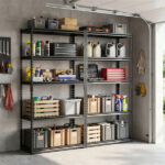 72" Adjustable Height Metal Storage Shelves with Anti-Tipping Kit, Expandable Organizer for Garage & Kitchen - Image 2
