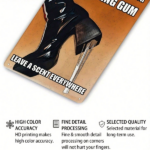 CIFbuy Funny Don't Let Your Chewing Gum Leave, Scent Everywhere Metal Sign 8x12 Inch Unframed, Vintage Wall Art Durable Waterproof Deco ChewingikTok, ChewingikTok, med Self-ryckup Logiopeco - Image 3