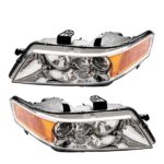 2pcs OE Headlights With Warranty Factory Clear for 2004-2005 Acura TSX - Image 10