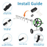 18 Ft Aluminum Inground Solar Cover Swimming Pool Cover Reel - Image 6