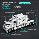 Semi Truck Toys for Boy Heavy Trucks,Metal Diecast Trucks Model Pull Back Cars with Light and Sound,Truck and Trailer Toys for Boys,Toy Trucks for Boys Age 4-8 - Image 7