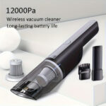 Wireless Silver Car vacuum cleaner wireless car with strong suction handheld vacuum cleaner small mini rechargeable home vacuum cleaner - Image 4